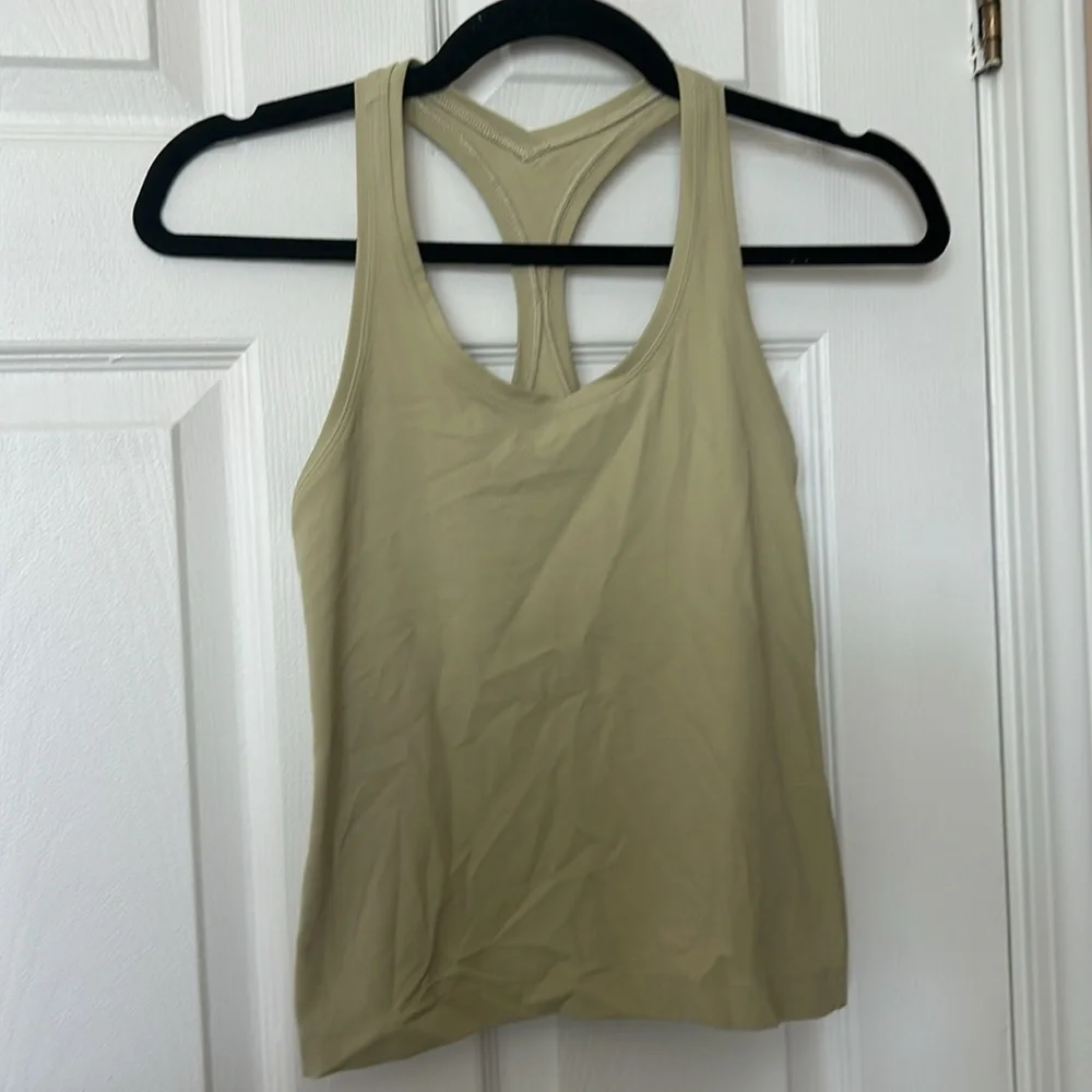 Lululemon Cool Racerback Tank - Yellow/Green - Picture 2 of 5